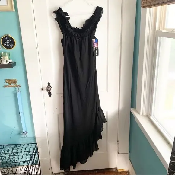 VTG Betsy & Adam 1990’s Y2K Deadstock Asymmetrical Hemline Ruffle Hem NWT 11 - Picture 1 of 12